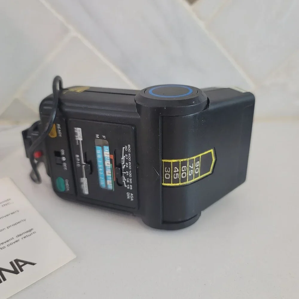 Rokinon 2900 Bounce Thyristor Flash For 35mm Cameras Automatic Computer Control